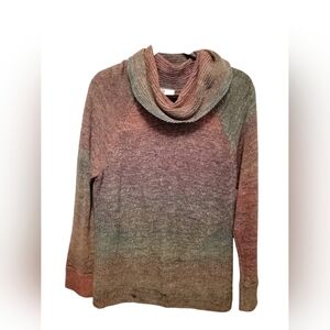 Jillian Nicole Earthy Tones Cowl Neck Sweater